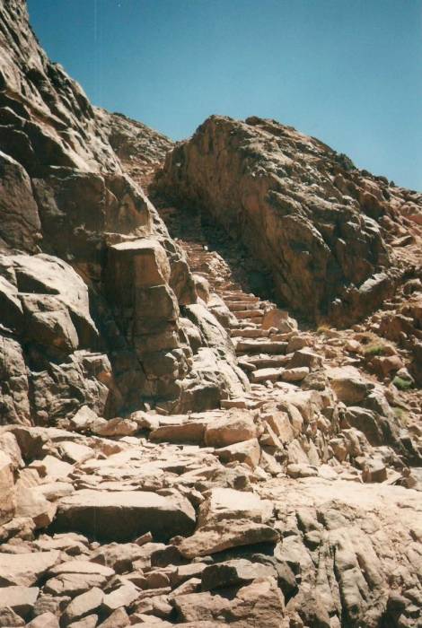 The Stairs of Repentance on Mount Sinai.
