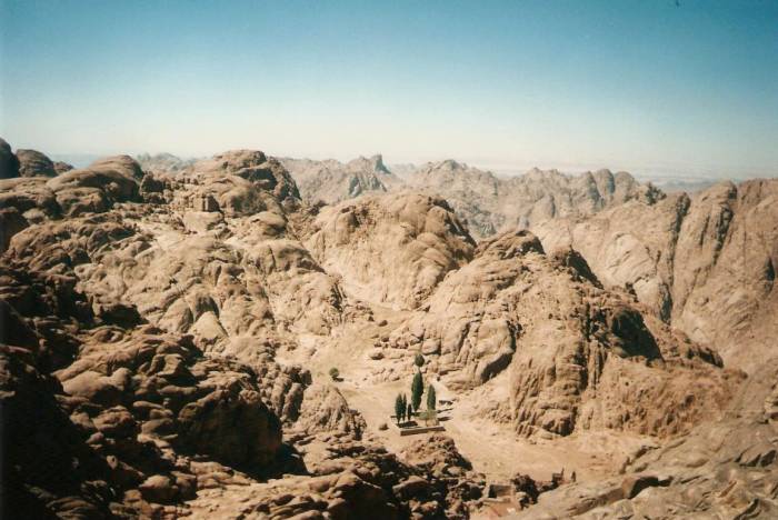 Elijah's Spring on Mount Sinai.