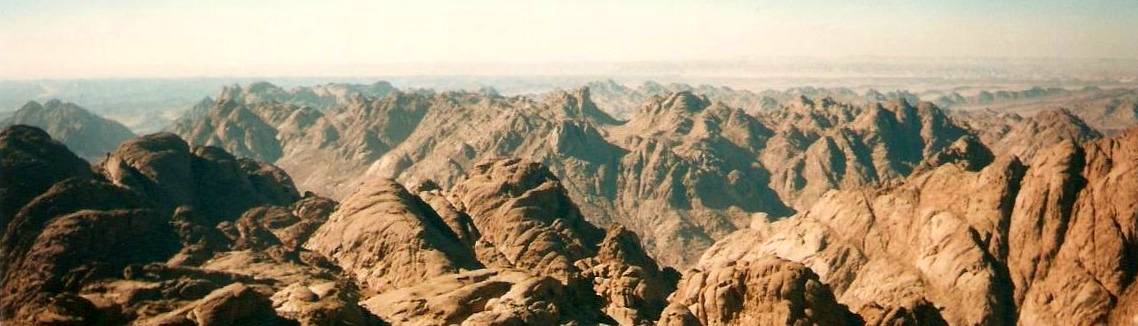 View from the summit of Mount Sinai.