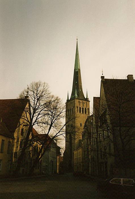 St Olav's Church tower, Tallinn, Estonia.