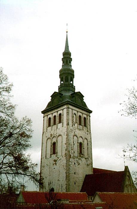 A large church in Tallinn, Estonia.