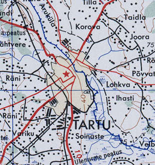 Map of Tartu, from NO-35-5.