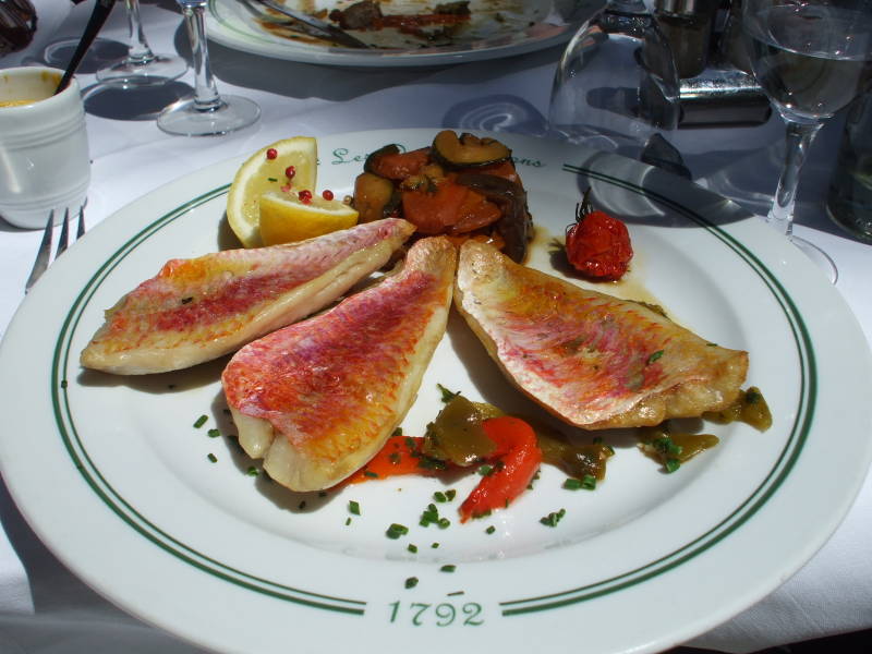 Lunch at Les Deux Garçons along Cours Mirabeau in Aix-en-Provence.