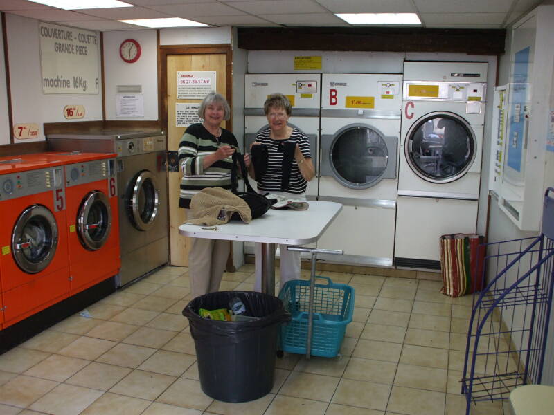 Lavomat, a coin-operated laundry in Avignon, France.