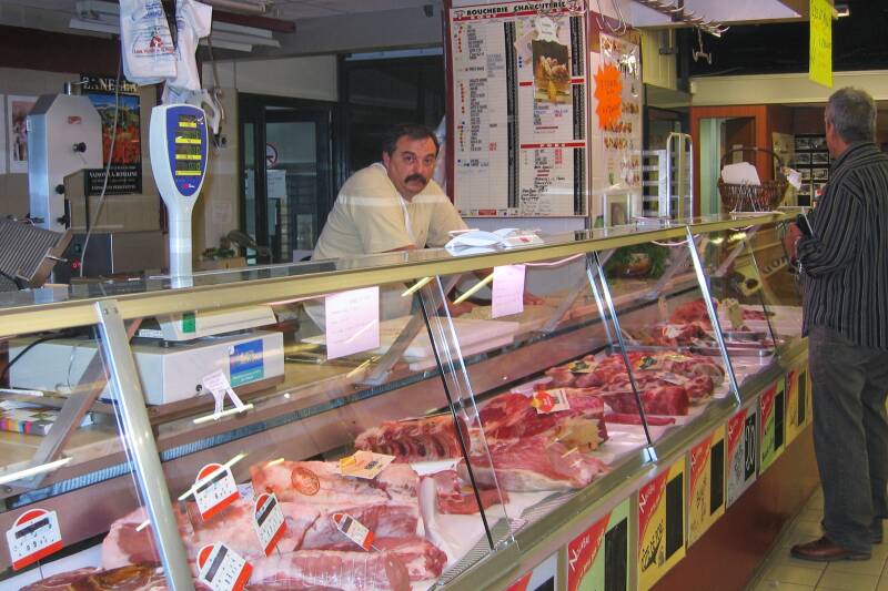 Meat market in Avignon.