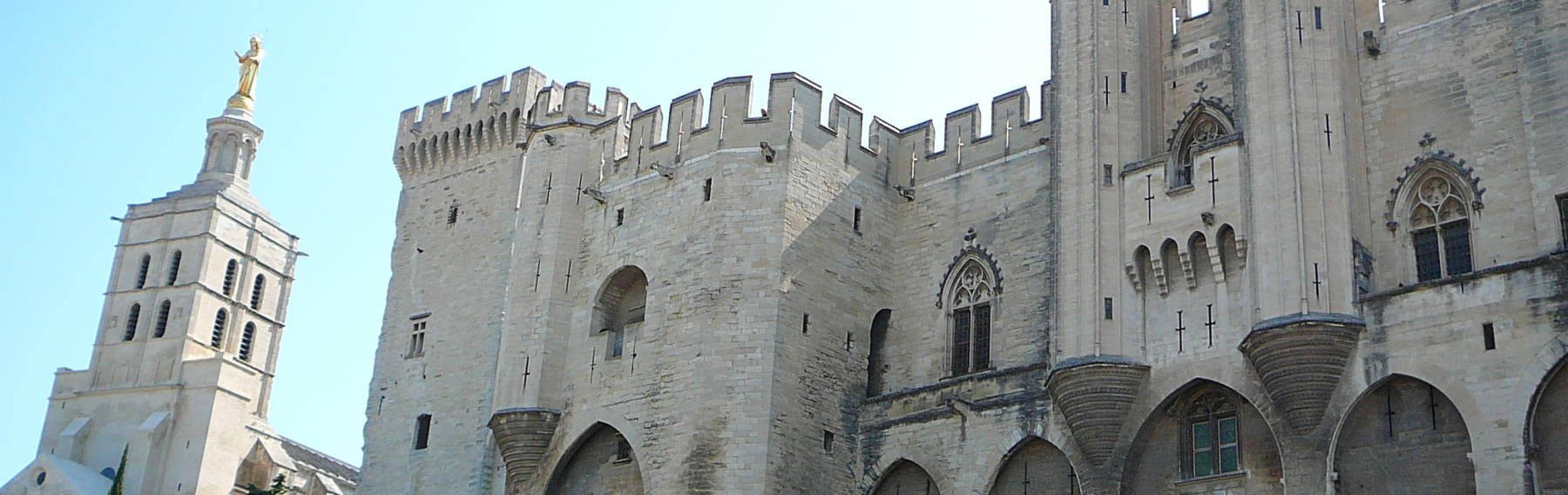 The Palais des Papes at Avignon.
