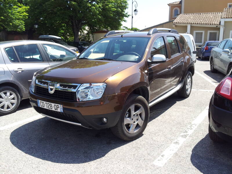 Dacia, Romanian rental car in Provence.