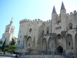 The Palais des Papes in Avignon.
