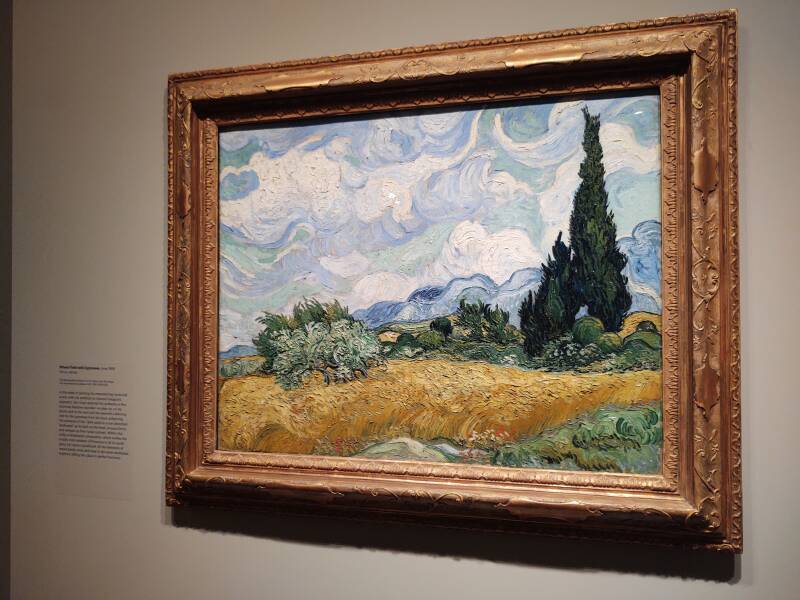 Vincent van Gogh's 'Wheat Field with Cypresses', June 1889.