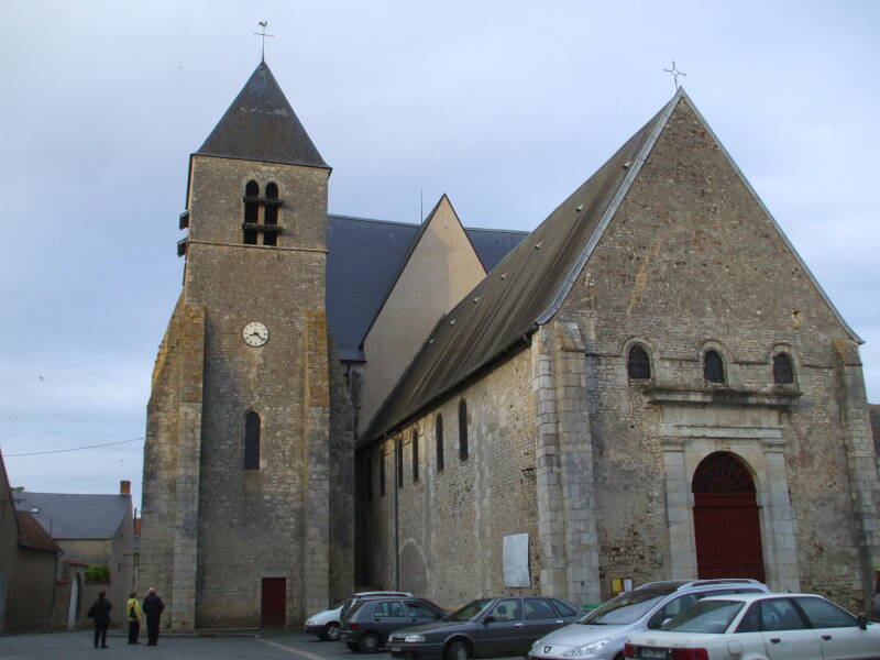15th century church in Beaulieu-sur-Loire.