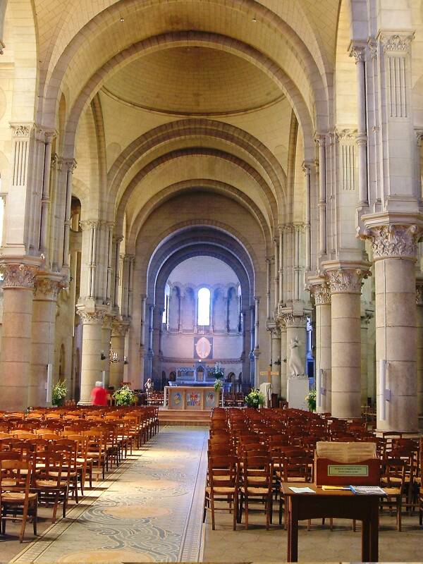 Interior of Saint Étienne's Church in Briare.