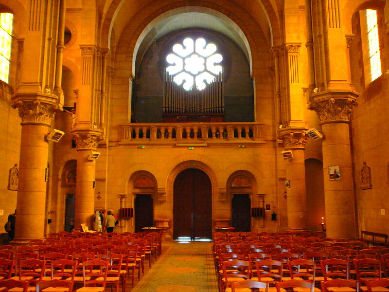 Interior of Saint Étienne's Church in Briare.