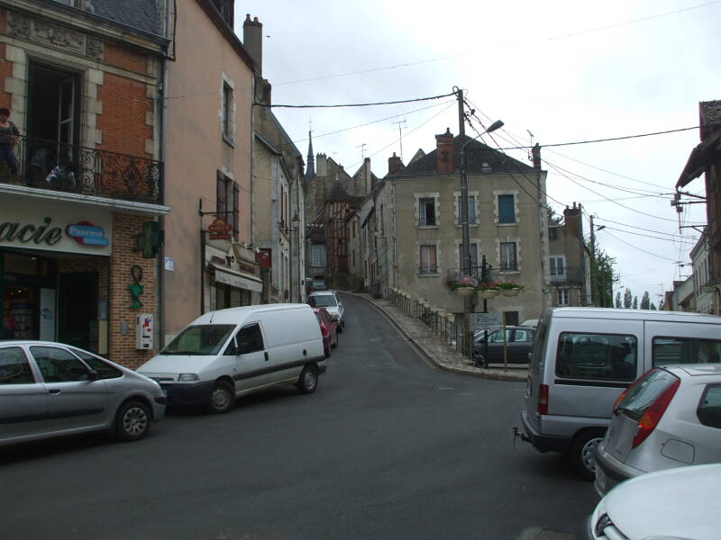 The medieval district of Châtillon-sur-Loire.