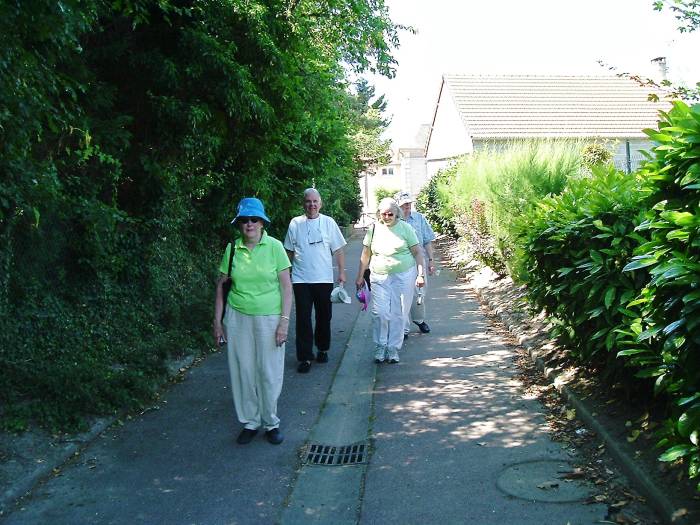 Walking through a small town in central France.