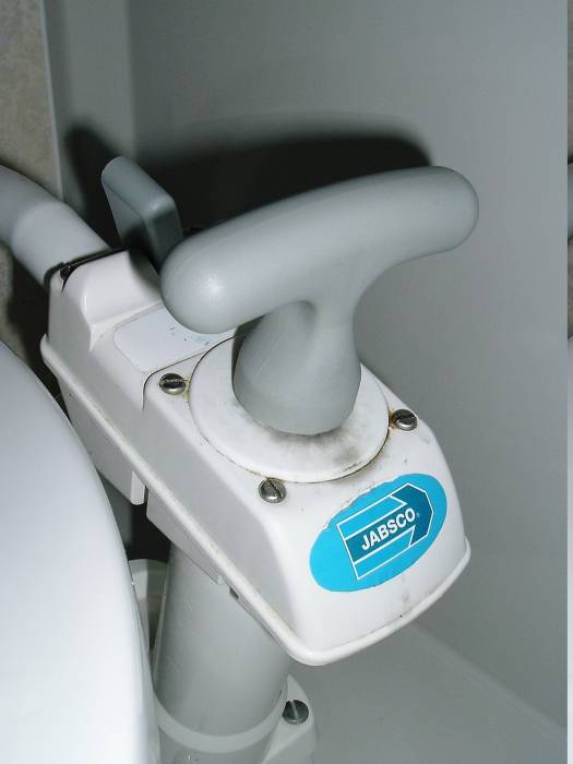 Details of the head (toilet) on board the canal boat.