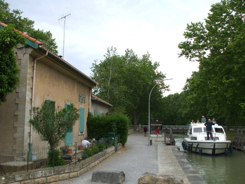Lock house on the Canal du Midi.