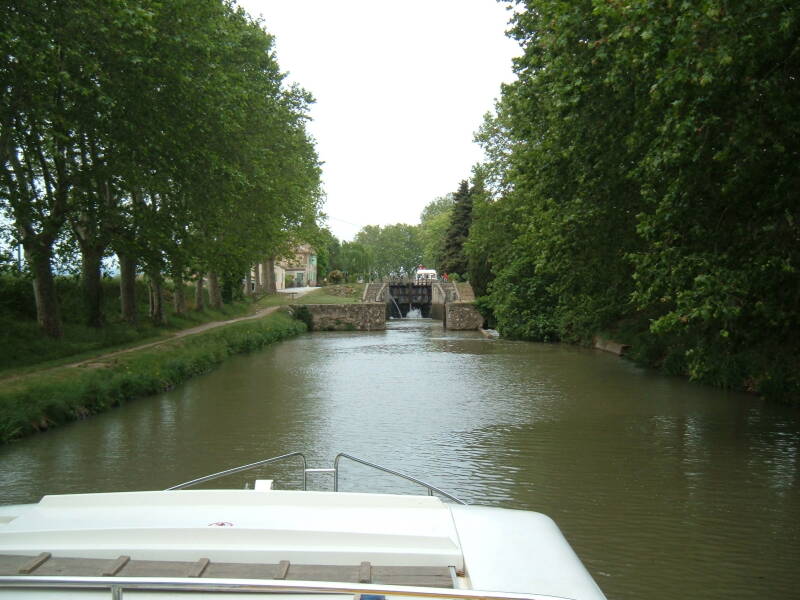 Canal du Midi between La Redorte and Trèbes.