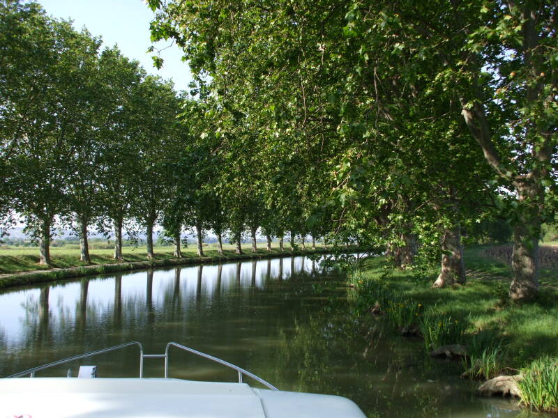 On the Canal du Midi between Le Somail and La Redorte.