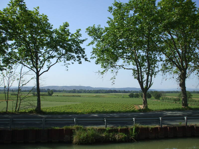 On the Canal du Midi between Le Somail and La Redorte.