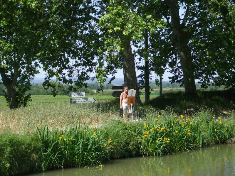 Le Somail, on the Canal du Midi between Le Somail and La Redorte.