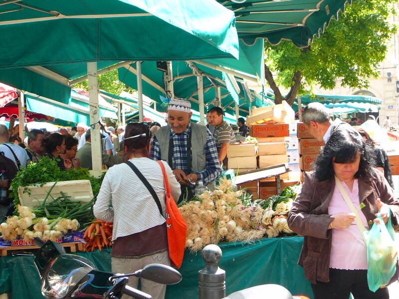 Markets in the Arab Quarter in Marseille.