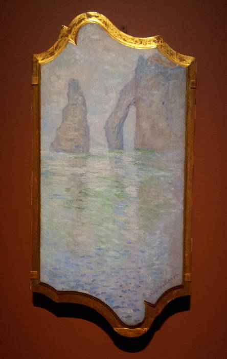 Claude Monet, 'Étretat, l'Aiguille et la Porte d'Aval', 1885-6, in the Art Gallery of Ontario, in Toronto.