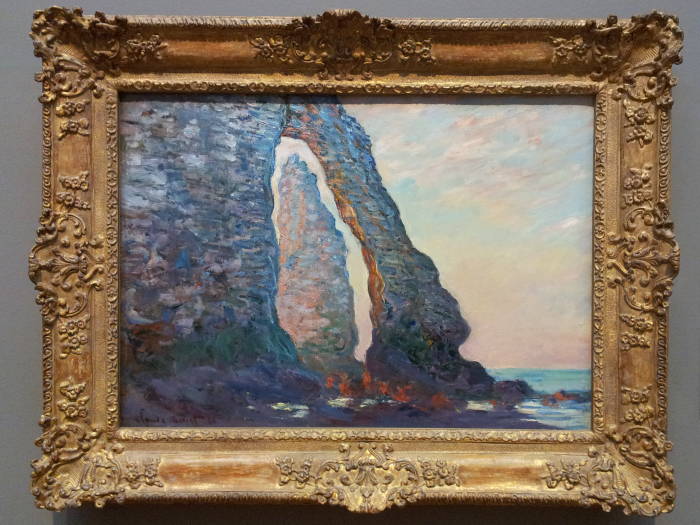 Claude Monet, 'Rock Needle Seen through the Porte d'Aval, Étretat', 1886, in the National Gallery in Ottawa.