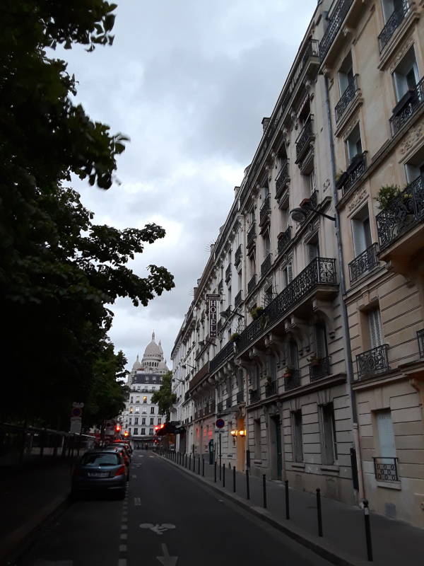 View of Montmartre from near the Vintage hostel.