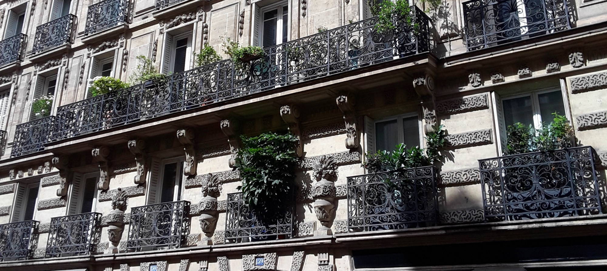 A distinctively Parisian apartment building in the 9th arrondissement.
