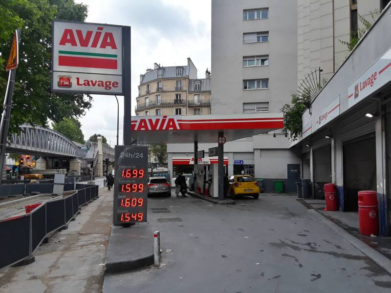 Petrol station near Gare de l'Est in Paris.