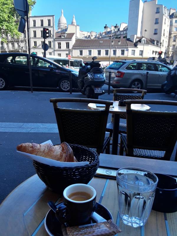 Breakfast with a view of Montmartre.