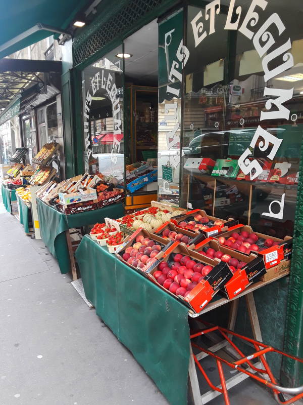 Fruit and vegetable shop in the 9th arrondissement.