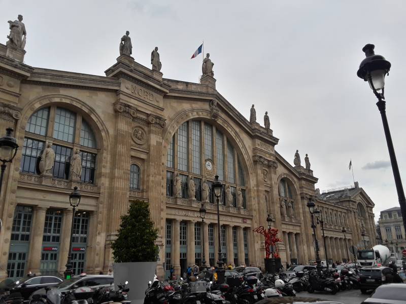 Paris-Nord: Gare du Nord railway station.