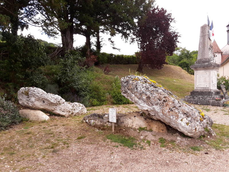 Neolithic dolmen near Claude Monet's home at Giverny