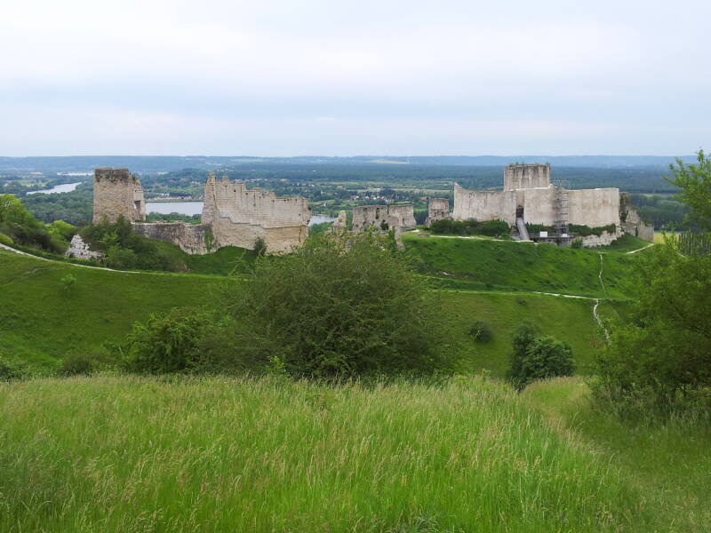 Château Gaillard overlooking Les Andelys and the Seine River