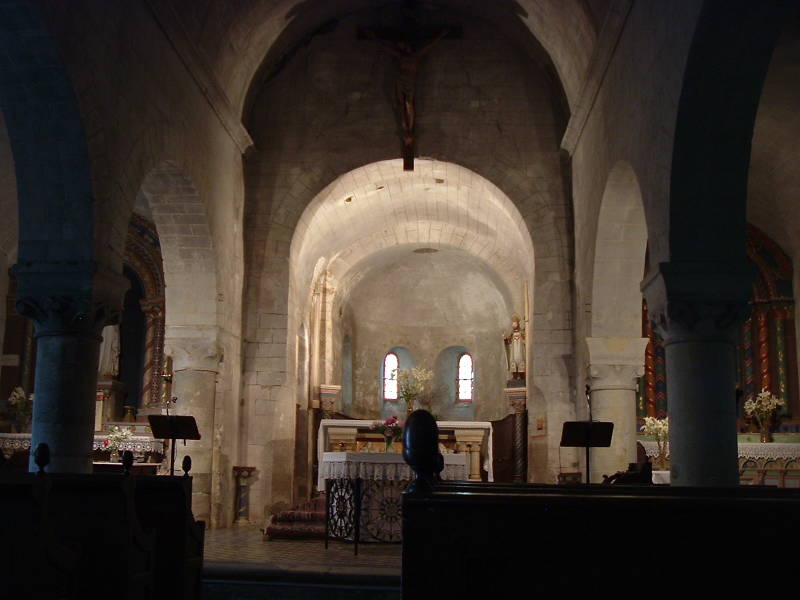 Romanesque church in Chênehutte-les-Tuffeaux along the Loire river.