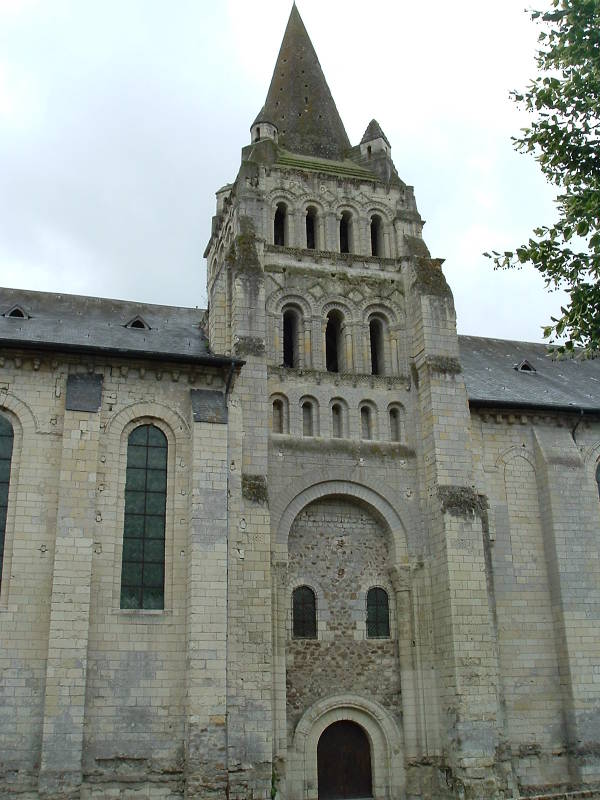 Tower of the Church of Our Lady in Trèves-Cunault.