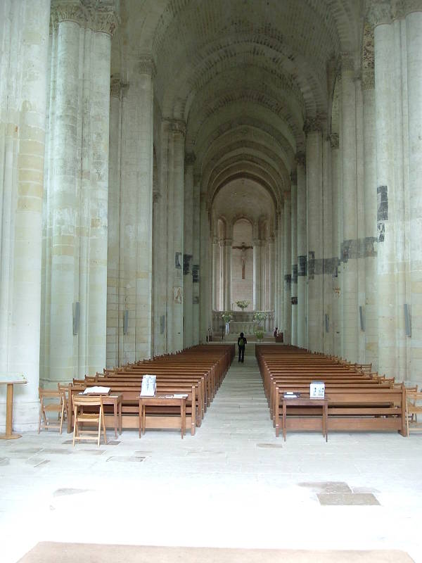 Nave of the Church of Our Lady in Trèves-Cunault.