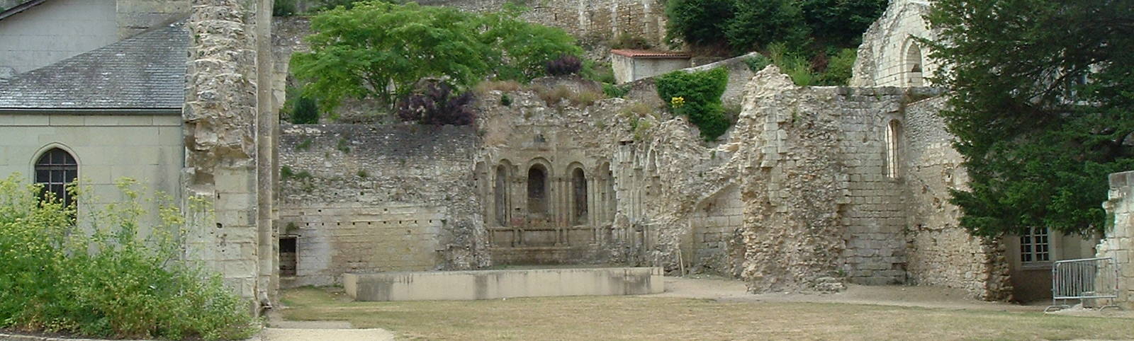 Ruins of a church in Montreiul-Bellay, France.