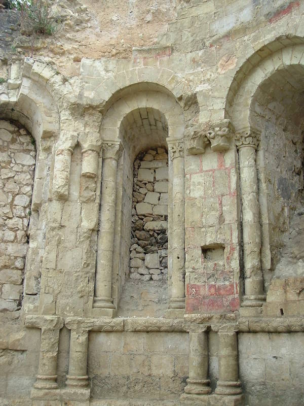 Church ruins.