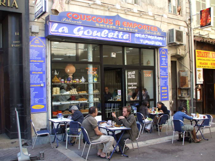Couscous restaurant in the Arab markets south of La Canebière.