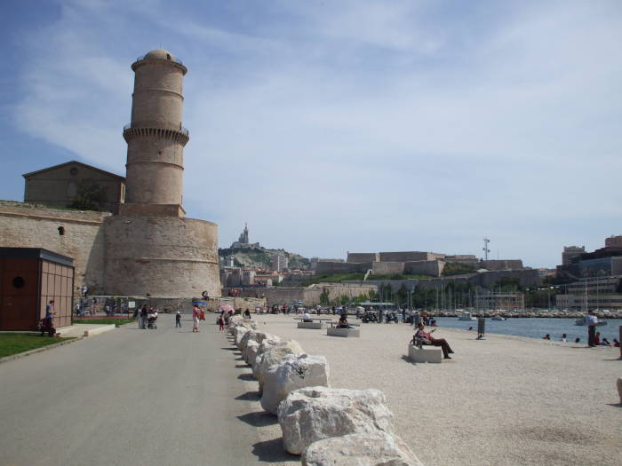 The modern port of Marseille.