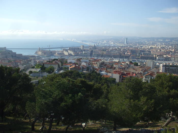 View from Nôtre Dame de la Garde above Marseille.