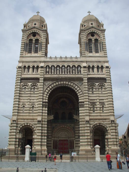 Nouvelle Cathédrale de la Major in the Panier district of Marseille.