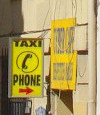 Sign for a telephone shop in Marseille.