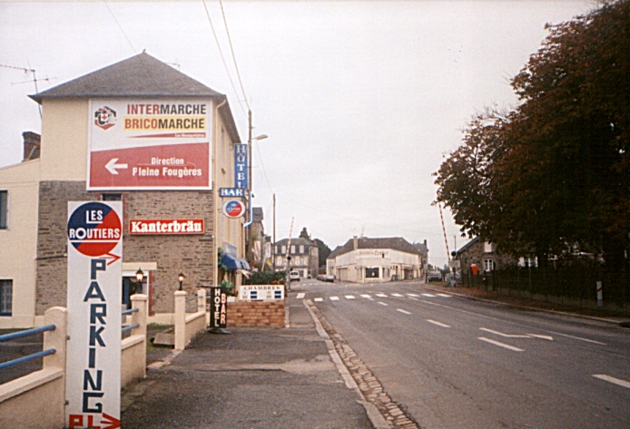 A small hotel is near the train station in Pontorson in northern Brittany near Mont Saint-Michel.
