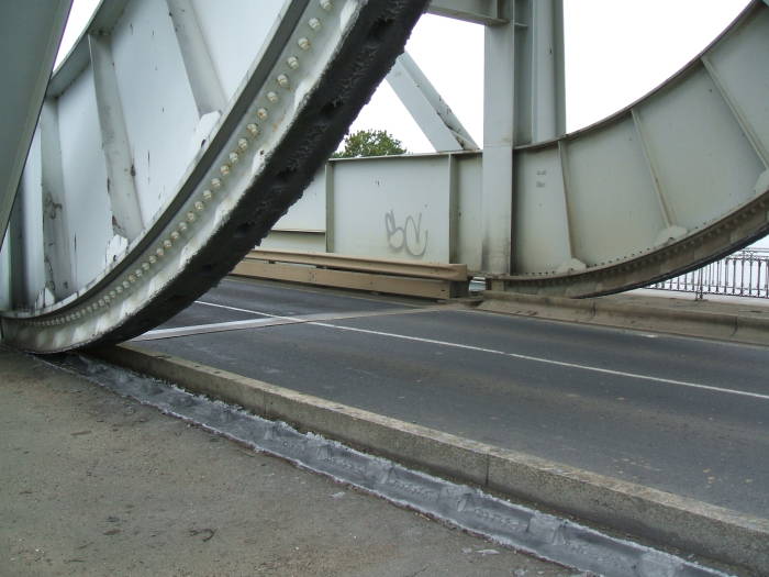Pegasus Bridge rolling bascule mechanism.