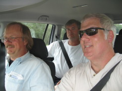 Three very amateur World War II historians driving across France in a rented van.