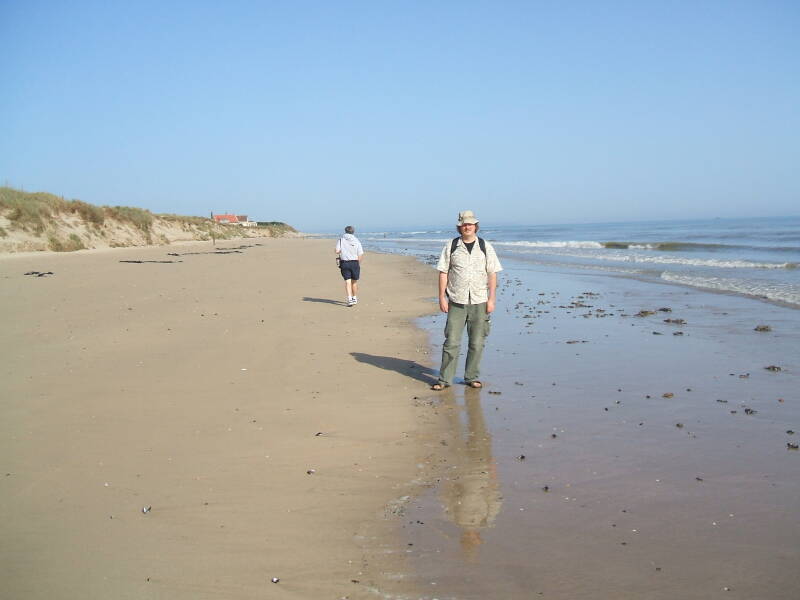 Bob and Tim on Utah Beach.