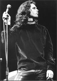 Jim Morrison on stage at the Fillmore East.